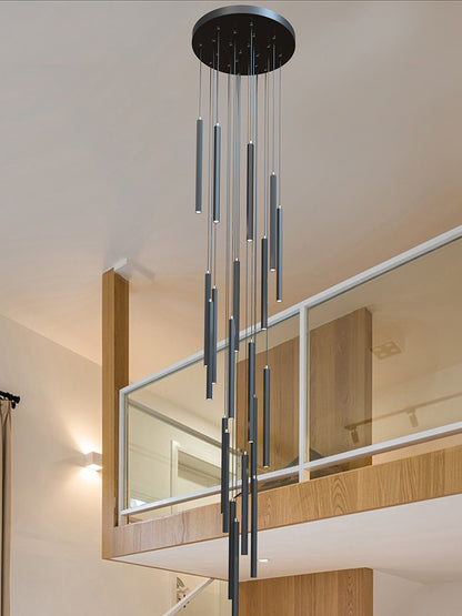 Modern LED Stair Pendant Light Villa Duplex Ceiling Hanging Lamps