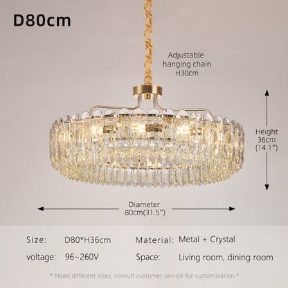 Luxury Villa Living Room Crystal Chandelier