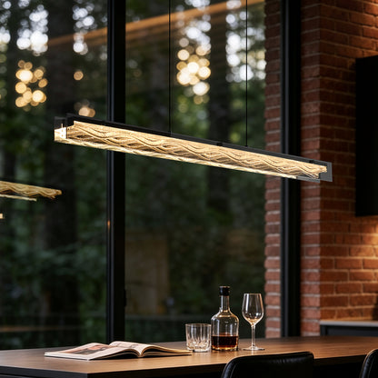 Modern Minimalist Linear Dining Room Pendant Light