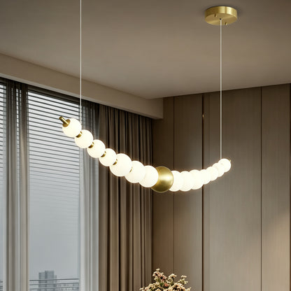 Modern Long Dining Room Kitchen ball Chandelier