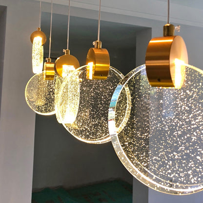 Modern Luxury Staircase Crystal Raindrop Pendant Light