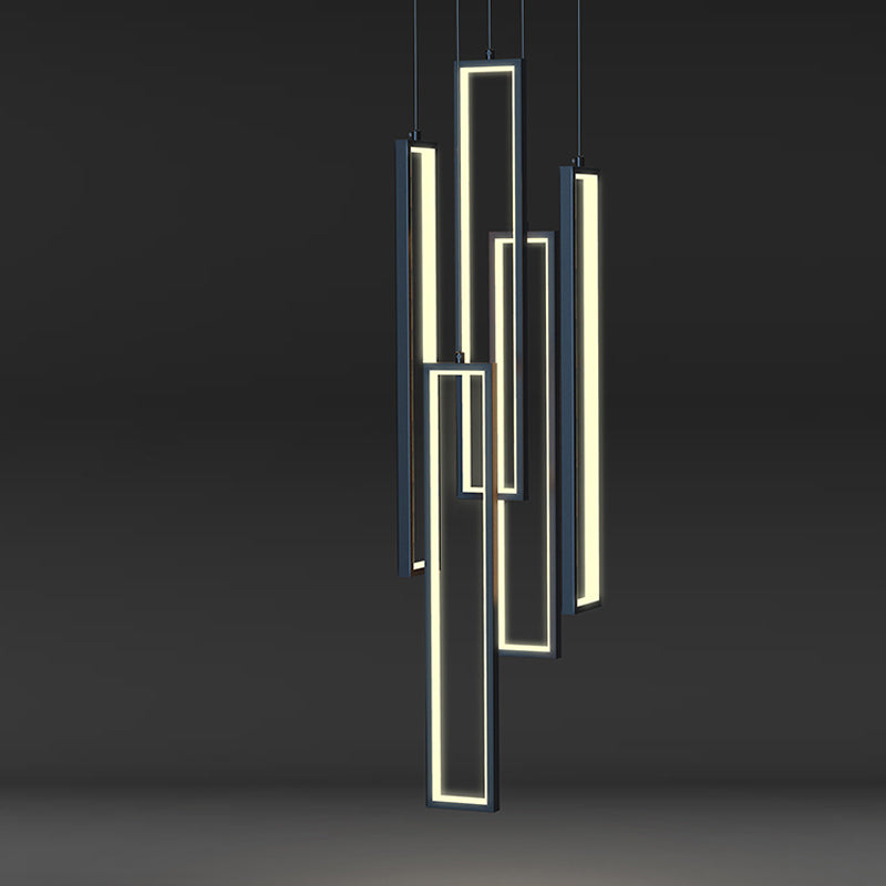 Luxury LED Staircase Attic Villa Stair Chandelier