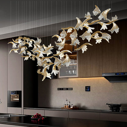 Modern Luxury Led Pendent Light Kitchen Dining Chandeliers Kitchen Island Dining Room Glass Pendant Light