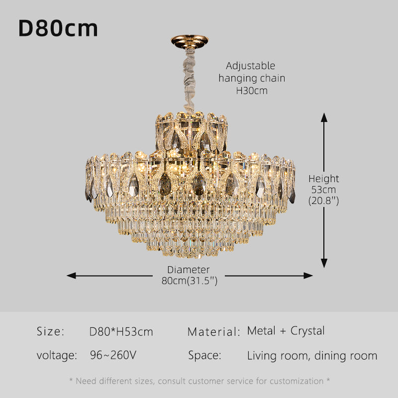 Luxury Crystal Living room minimalist Chandelier