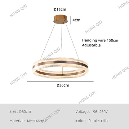 Modern Luxury Simple Circular Pendant Lamp