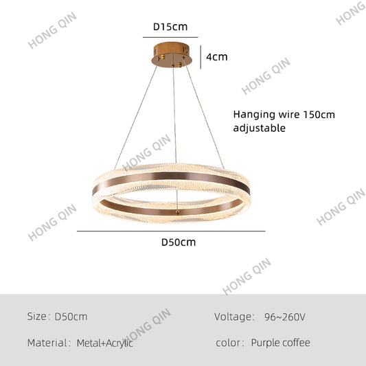 Modern Luxury Simple Circular Pendant Lamp