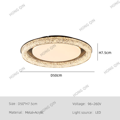 New Design Round Glass LED Ceiling Lamp
