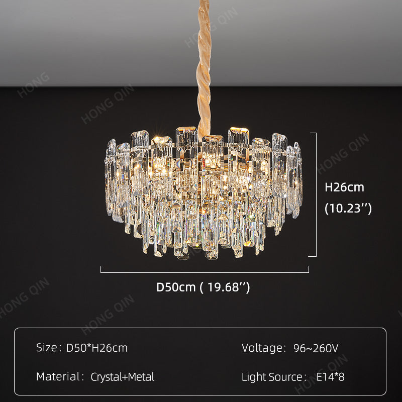 Luxury Round Crystal Living Room Chandelier