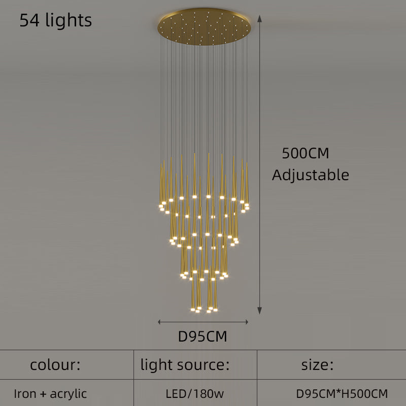 Staircase Pendant Lamps Modern Led Hanging Lights
