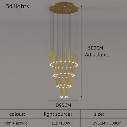 Staircase Pendant Lamps Modern Led Hanging Lights