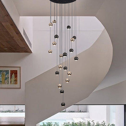 Luxury LED Staircase nordic minimalist Chandelier