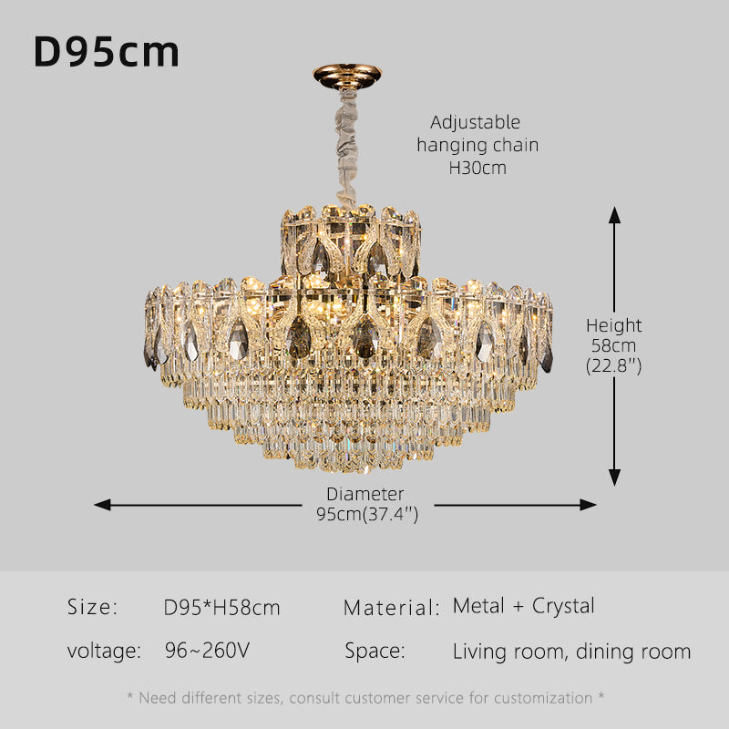 Luxury Crystal Living room minimalist Chandelier