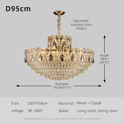 Luxury Crystal Living room minimalist Chandelier