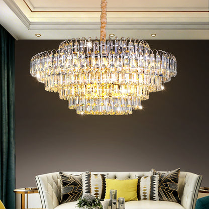Modern Luxury Iron Crystal Chandelier