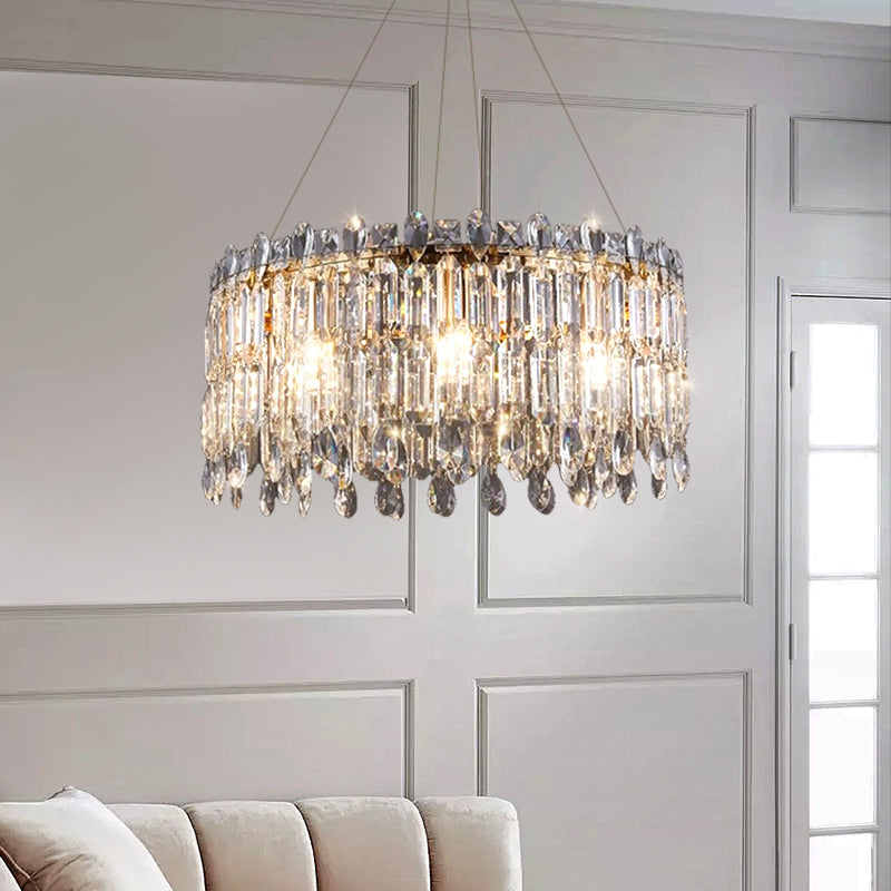 Luxury Villa Living Room Crystal High-end Hanging Chandelier