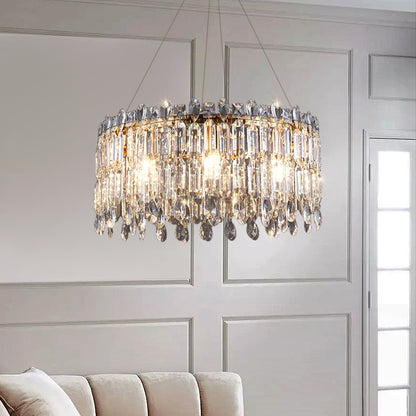 Luxury Villa Living Room Crystal High-end Hanging Chandelier