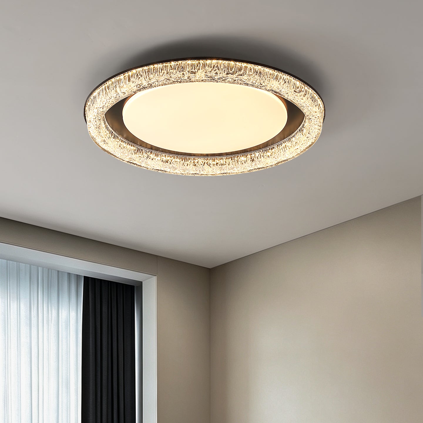 New Design Round Glass LED Ceiling Lamp