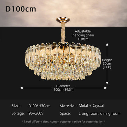 Luxury Living Room LED Crystal Ceiling Chandelier