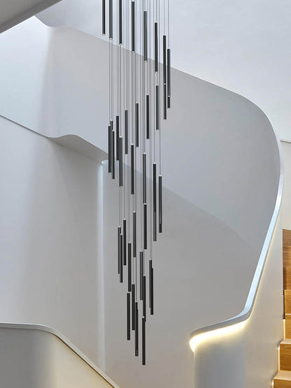 Modern LED Stair Pendant Light Villa Duplex Ceiling Hanging Lamps