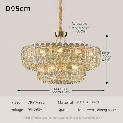 Luxury Villa Living Room Crystal Chandelier
