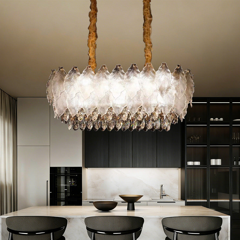 Modern Led Loft Pendant Lighting Crystal Chandelier