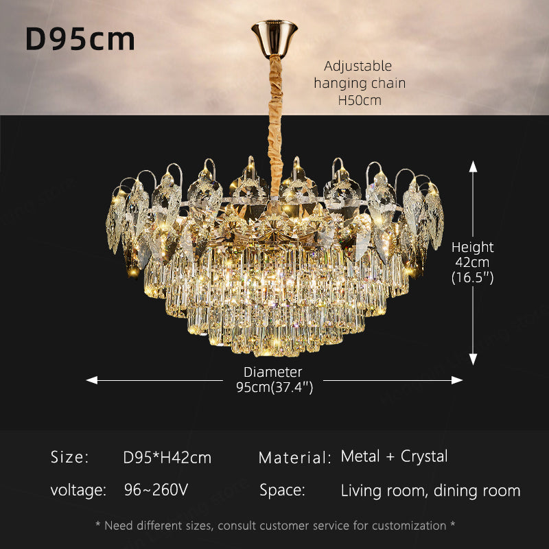 Luxury Crystal Living Room LED Chandelier