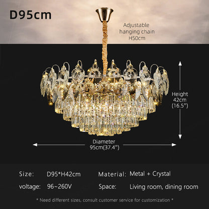 Luxury Crystal Living Room LED Chandelier