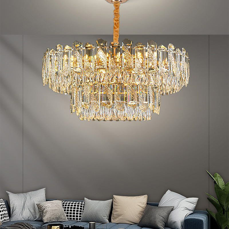 Modern Led Living Room Ceiling Dining Room Crystal Hanging Lamp