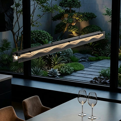 Modern Minimalist Linear Dining Room Pendant Light