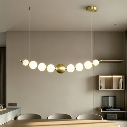 Modern Long Dining Room Kitchen ball Chandelier
