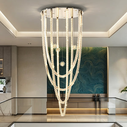 Luxury Villa Duplex Loft Hall High Ceiling Chandelier