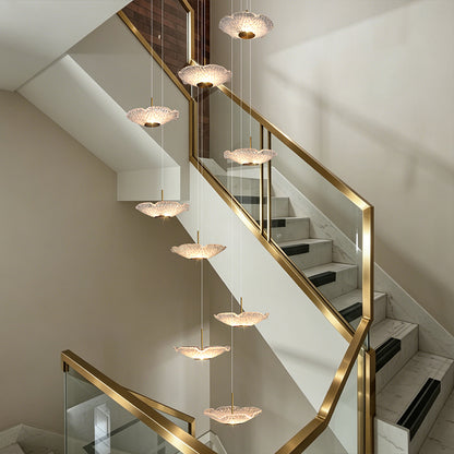 Modern luxury High Ceiling Stair Chandelier