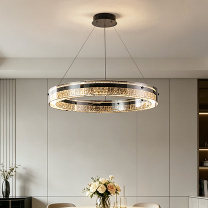 Luxury Rings LED Suspension Chandelier