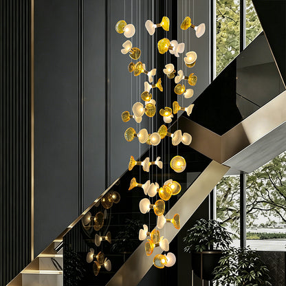 Modern Minimalist Loft Villa Duplex Stair Pendant Light