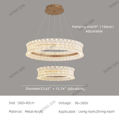 Luxury Living Room Villa Kitchen Island Chandelier