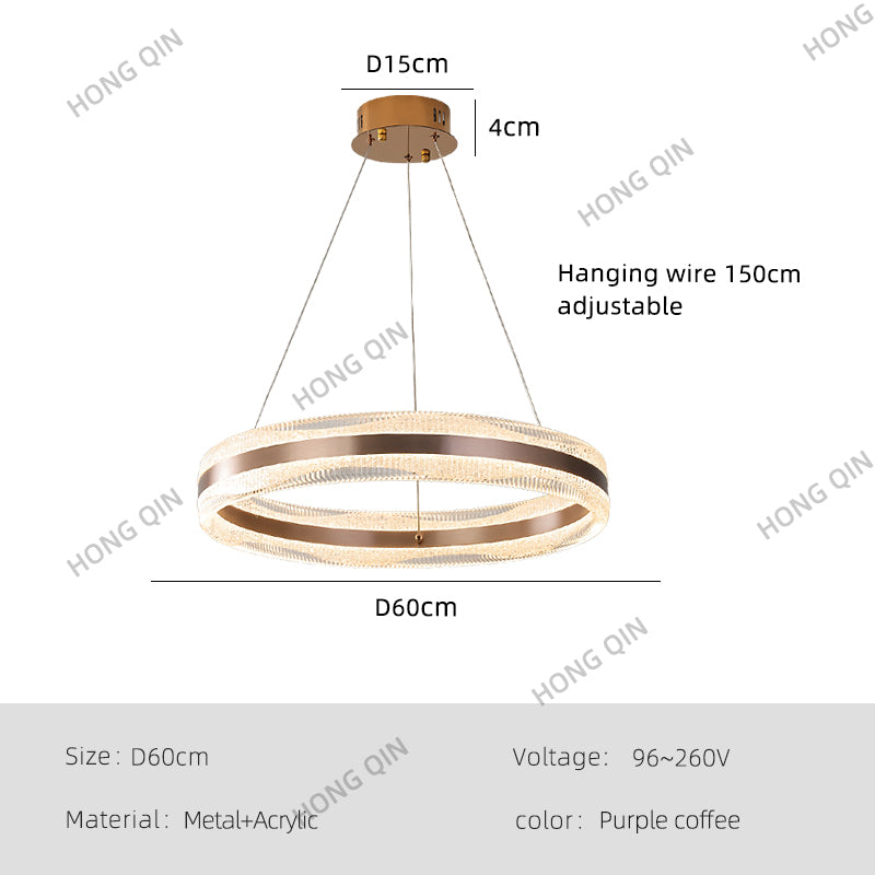 Modern Luxury Simple Circular Pendant Lamp