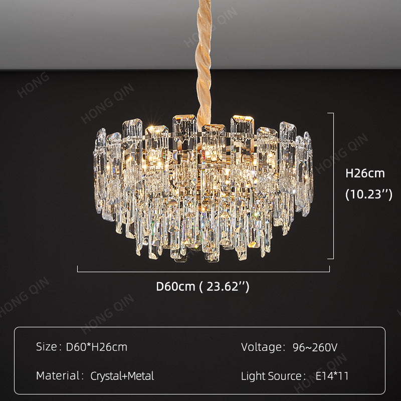 Luxury Round Crystal Living Room Chandelier