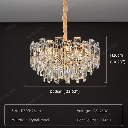 Luxury Round Crystal Living Room Chandelier