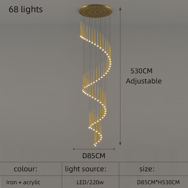 Staircase Pendant Lamps Modern Led Hanging Lights