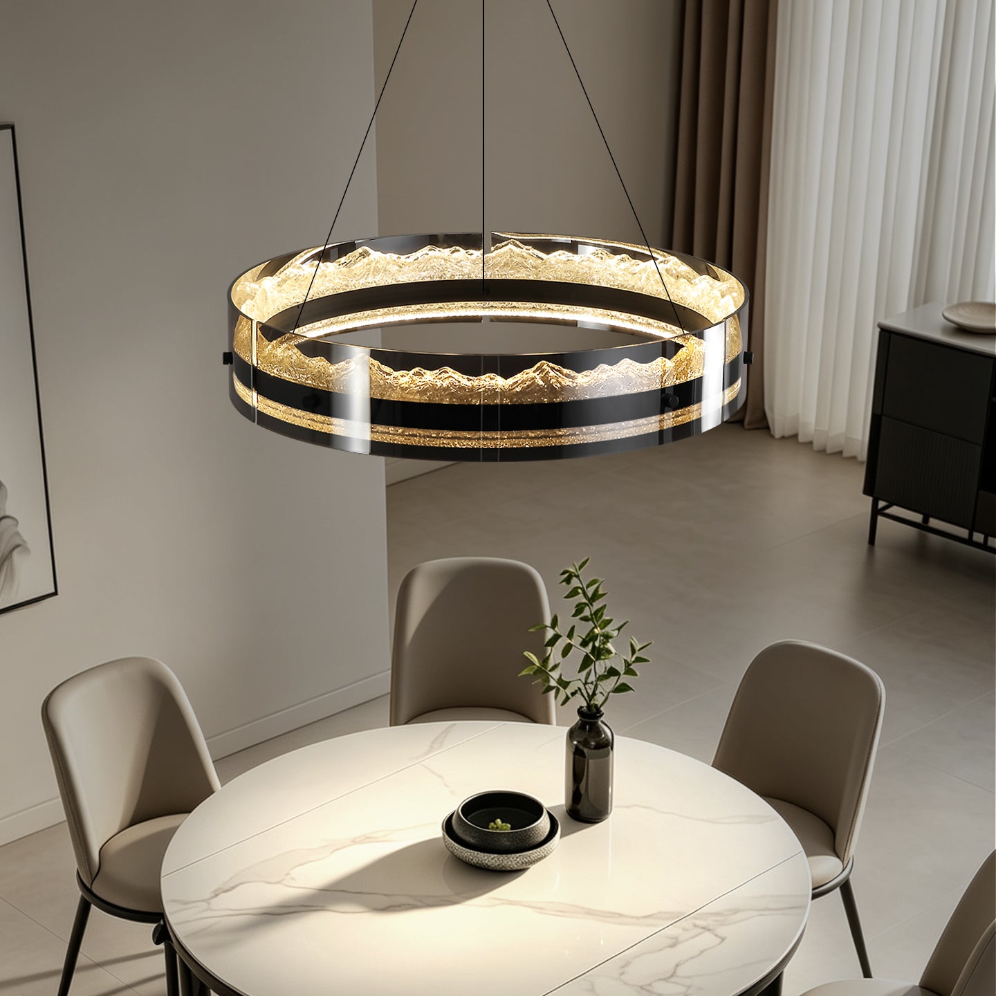 Luxury Ring Living Room Chandelier