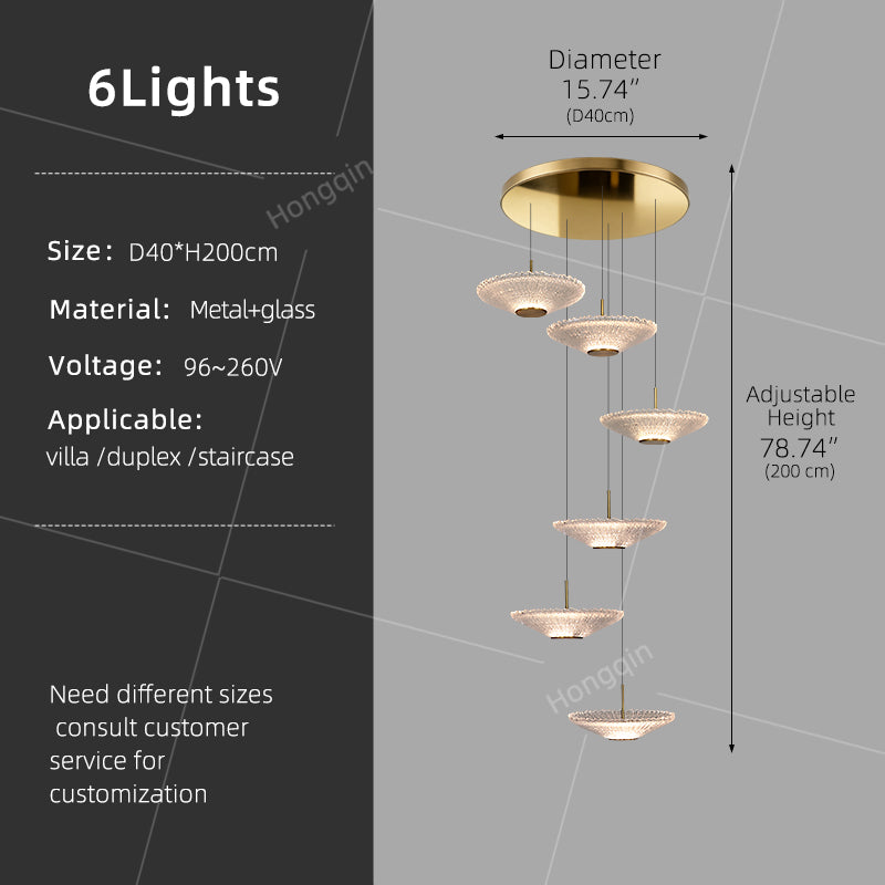 Modern Led Staircase Pendant Lamp