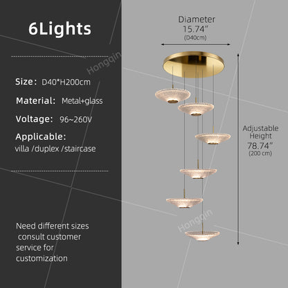 Modern Led Staircase Pendant Lamp