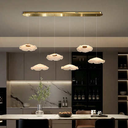 Modern Luxury Glass Chandelier Art Dining Room Island Bar Pendant Lamp Kitchen High Ceiling Hanging Lights