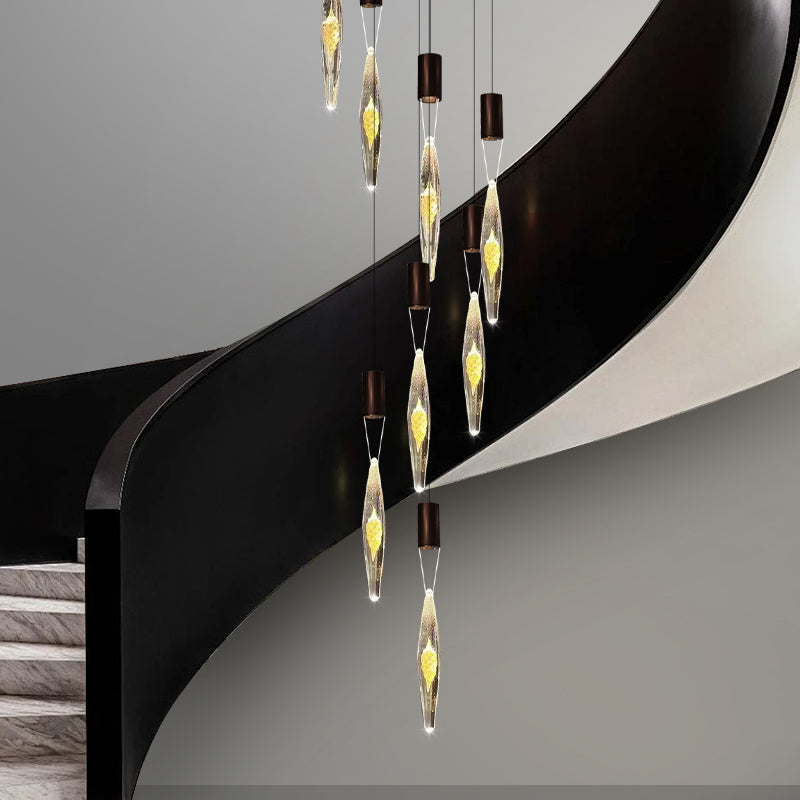 Modern Luxury Staircase LED Chandelier