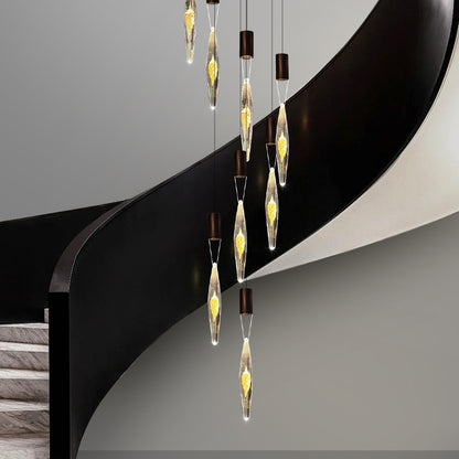 Modern Luxury Staircase LED Chandelier