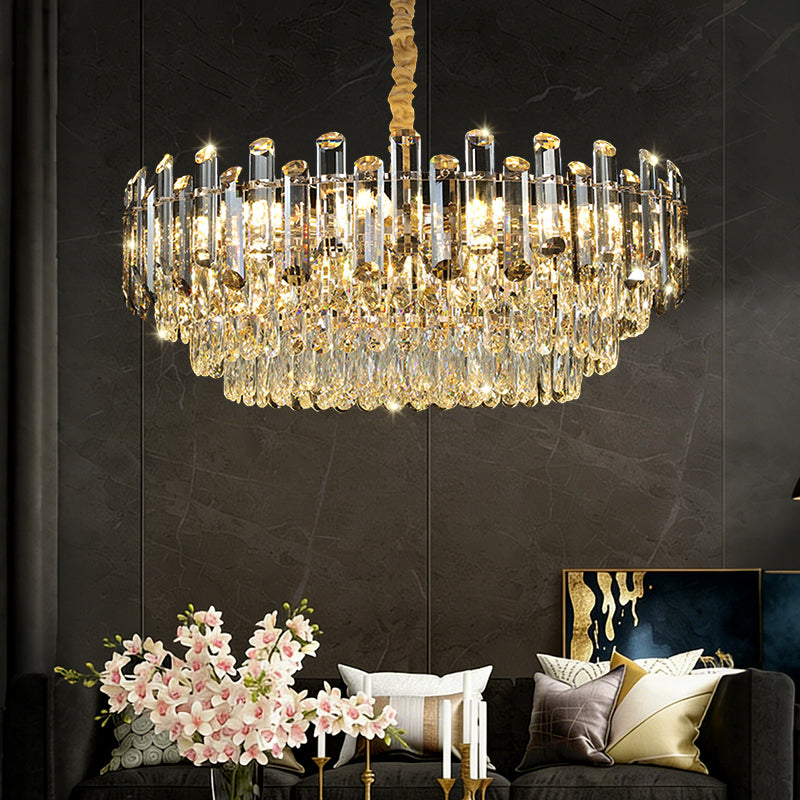 Luxury Crystal LED Living Room Nordic Design Chandelier