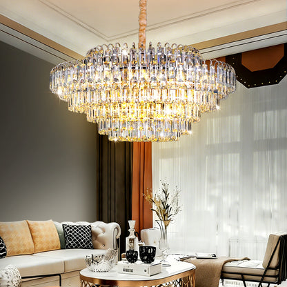Modern Luxury Iron Crystal Chandelier