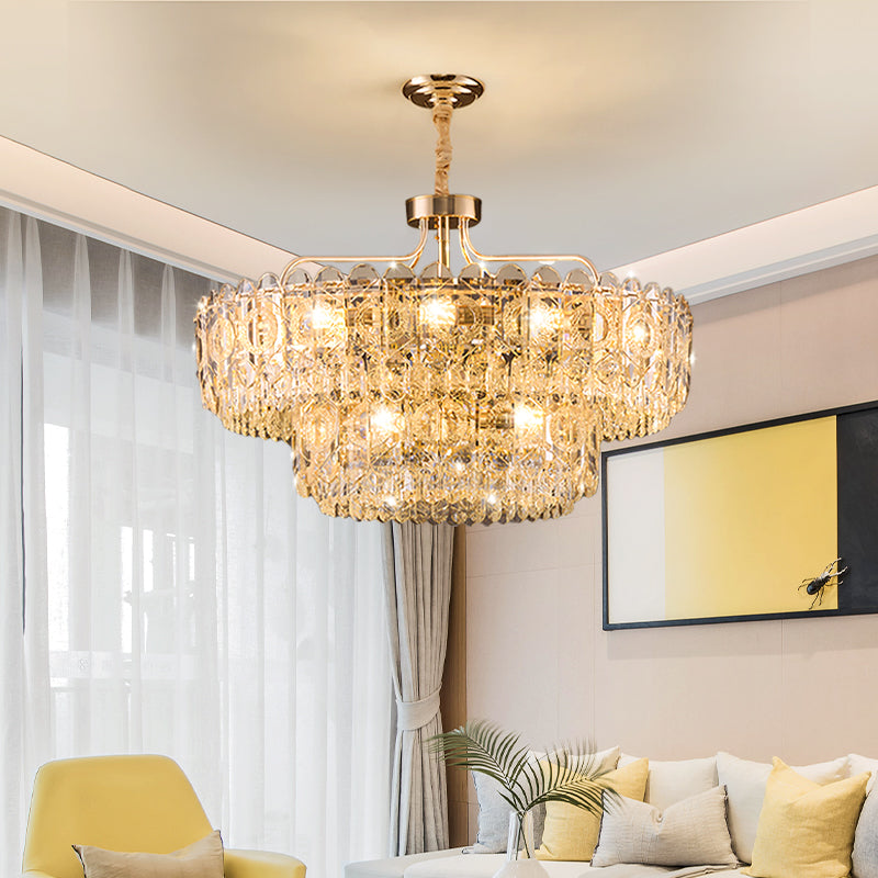 Luxury Villa Living Room Crystal Chandelier