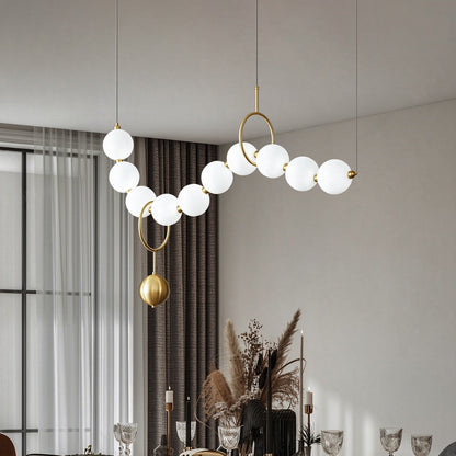 Modern Dining Room Kitchen Long ball Chandelier
