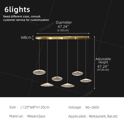 Modern Dining Room Pendant Lights Bar Kitchen Island Table Decor Hanging Lights Creative Glass Led Pendant Lamp